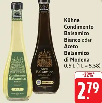 Gebauer's Kühne Condimento Balsamico Bianco oder Aceto Balsamico di Modena Angebot