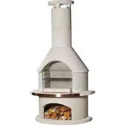 Netto Marken-Discount Buschbeck Rondo Gartengrillkamin weiß Angebot
