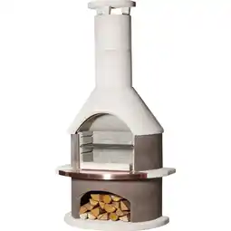 Netto Marken-Discount Buschbeck Rondo Gartengrillkamin weiß-braun Angebot
