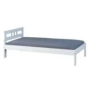 Netto Marken-Discount Inter Link Bettgestell Fana 90x200 cm Kiefer Massivholz weiss lackiert Angebot