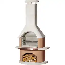 Netto Marken-Discount Buschbeck San Remo Gartengrillkamin weiß-terrakotta Angebot