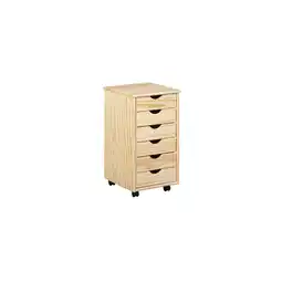 Netto Marken-Discount Inter Link Rollcontainer Simon 6 Schubladen - versch. Farben - farblos lackiert Angebot