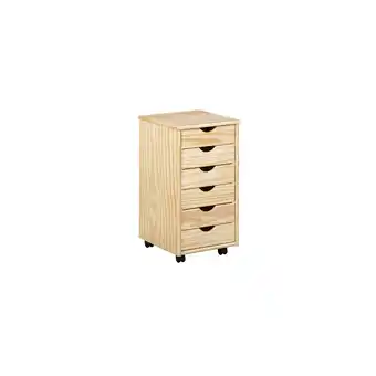 Netto Marken-Discount Inter Link Rollcontainer Simon 6 Schubladen - versch. Farben - farblos lackiert Angebot