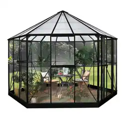 Netto Marken-Discount Vitavia Gewächshaus-Pavillon Hera 9000 schwarz lackiert, inklusive Fundament Angebot