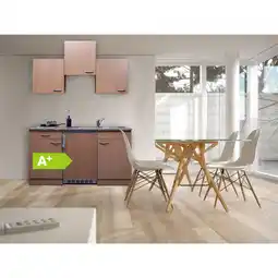 Netto Marken-Discount Respekta Küchenzeile KB150BBC 150 cm Buche Nachbildung Angebot
