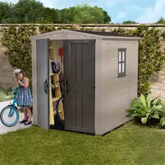 Netto Marken-Discount Keter Factor 6x6 Kunststoffgerätehaus Angebot