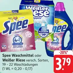 Gebauer's Spee Waschmittel oder Weißer Riese Angebot