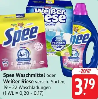 Gebauer's Spee Waschmittel oder Weißer Riese Angebot