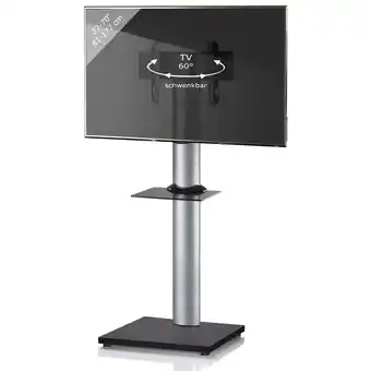 Netto Marken-Discount VCM TV Standfuß mit Zwischenboden Alu Fernseh Ständer Maße ca. H. 174 x B. 68 x T. 54 cm – Onu Angebot