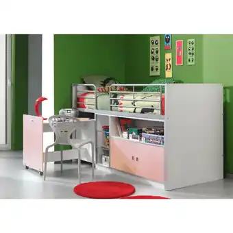 Netto Marken-Discount Vipack Halbhochbett Bonny 91 Fronteinstieg, rosa Angebot