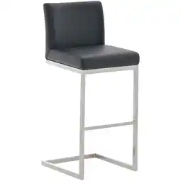 Netto Marken-Discount CLP Barhocker Paros I Freischwinger Barstuhl I Kunstleder-Bezug I Edelstahl-Gestell Angebot