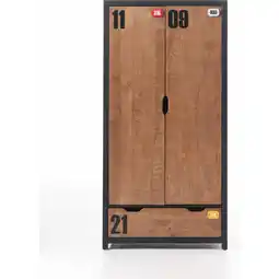 Netto Marken-Discount Vipack Kleiderschrank 2-trg. Alex Kiefer gebürstet Angebot