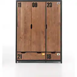 Netto Marken-Discount Vipack Kleiderschrank 3-trg. Alex Kiefer gebürstet Angebot