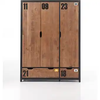 Netto Marken-Discount Vipack Kleiderschrank 3-trg. Alex Kiefer gebürstet Angebot