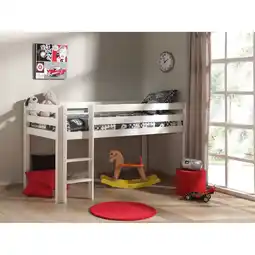 Netto Marken-Discount Vipack Spielbett Pino , Kiefer massiv weiß lackiert Angebot
