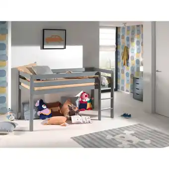 Netto Marken-Discount Vipack Spielbett Pino , Kiefer massiv grau lackiert Angebot