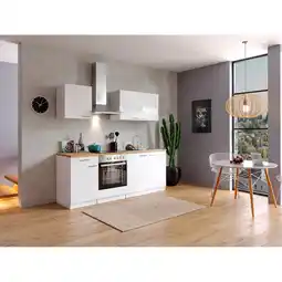 Netto Marken-Discount Respekta Küchenzeile KB210WWC 210 cm Weiß Angebot