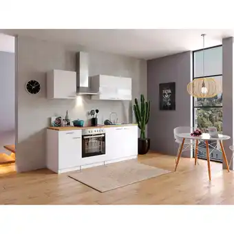 Netto Marken-Discount Respekta Küchenzeile KB210WWC 210 cm Weiß Angebot
