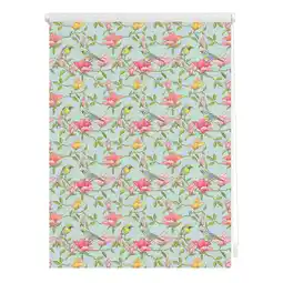 Netto Marken-Discount Lichtblick Rollo Klemmfix, ohne Bohren, blickdicht, Birds - Grün Pink Angebot