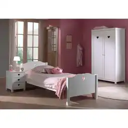 Netto Marken-Discount Vipack Set Amori bestehend aus: Einzelbett, Nachtkonsole und Kleiderschrank 2-trg Angebot