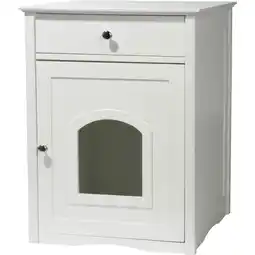 Netto Marken-Discount Dobar Mohrle Designer-Katzenschrank weiß Angebot