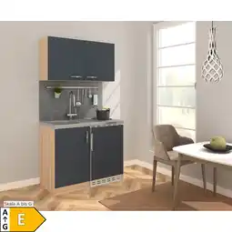 Netto Marken-Discount Respekta Miniküche MK100ESGOSS 100 cm grau - Kochmulde Angebot