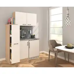 Netto Marken-Discount Respekta Miniküche MK130ESWOSS 130 cm weiß - Kochmulde Angebot