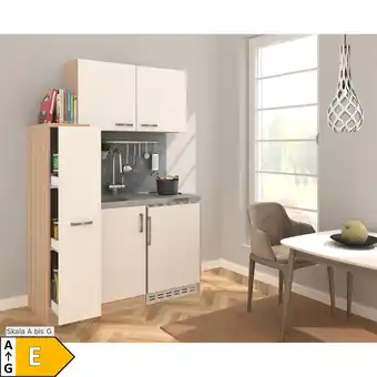 Netto Marken-Discount Respekta Miniküche MK130ESWOSS 130 cm weiß - Kochmulde Angebot