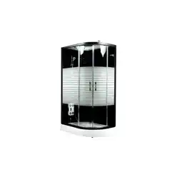 Netto Marken-Discount Home Deluxe Duschkabine mit Regendusche BLACK PEARL - 120x80 cm Rechts Angebot