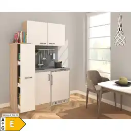Netto Marken-Discount Respekta Miniküche MK130ESWOSC 130 cm weiß - Glaskeramikkochfeld Angebot