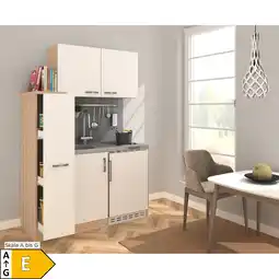 Netto Marken-Discount Respekta Miniküche MK130ESWOSC 130 cm weiß - Glaskeramikkochfeld Angebot