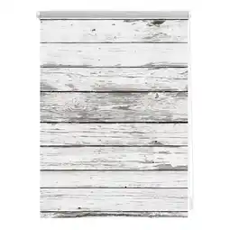 Netto Marken-Discount Lichtblick Rollo Klemmfix, ohne Bohren, blickdicht, Bretter-Vintage Angebot