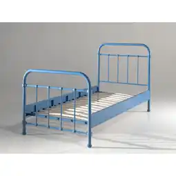 Netto Marken-Discount Vipack Metallbett New York 90x200 cm, blau Angebot