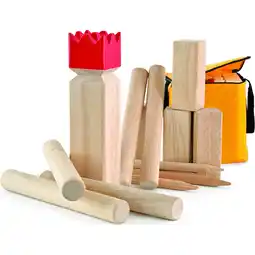 Netto Marken-Discount Carromco Wikinger Schach Classic, Gummibaumholz Angebot