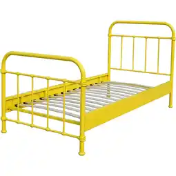 Netto Marken-Discount Vipack Metallbett New York 90x200 cm, gelb Angebot