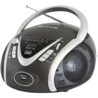 Netto Marken-Discount Trevi CMP 542 Boombox mit CD, MP3, FM-Radio - grau Angebot