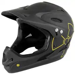 Netto Marken-Discount M-Wave Fall Out Fahrradhelm BMX MTB Fahrrad Helm Downhill Fullface Größe L 57-61 cm Angebot