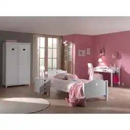 Netto Marken-Discount Vipack 4tlg. Set Amori bestehend aus: Bett, Nachtkommode, Kleiderschrank 2trg. & Schreibtisch Angebot