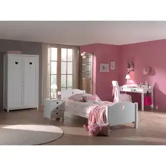Netto Marken-Discount Vipack 4tlg. Set Amori bestehend aus: Bett, Nachtkommode, Kleiderschrank 2trg. & Schreibtisch Angebot