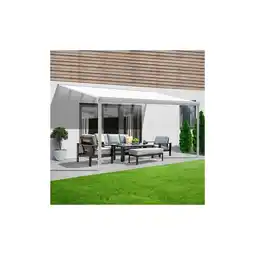 Netto Marken-Discount HOME DELUXE Terrassenüberdachung SOLIS - 312 x 303 x 226 / 278 cm Weiß Angebot