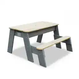 Netto Marken-Discount EXIT Aksent Sand,- Wasser- und Picknicktisch (1 Bank) mit Sonnenschirm und Gartenwerkzeugen Angebot