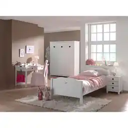 Netto Marken-Discount Vipack 4tlg. Set Amori bestehend aus: Bett, Nachtkommode, Kleiderschrank 3trg. & Schreibtisch Angebot
