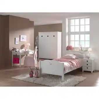 Netto Marken-Discount Vipack 4tlg. Set Amori bestehend aus: Bett, Nachtkommode, Kleiderschrank 3trg. & Schreibtisch Angebot