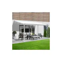 Netto Marken-Discount HOME DELUXE Terrassenüberdachung SOLIS - 495 x 303 x 226 / 278 cm Weiß Angebot
