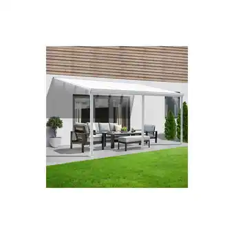 Netto Marken-Discount HOME DELUXE Terrassenüberdachung SOLIS - 495 x 303 x 226 / 278 cm Weiß Angebot