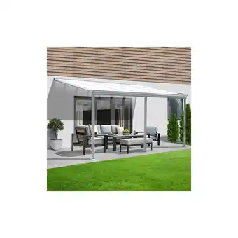 Netto Marken-Discount HOME DELUXE Terrassenüberdachung SOLIS - 557 x 303 x 226 / 278 cm Weiß Angebot