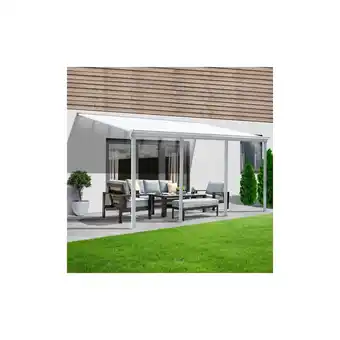 Netto Marken-Discount HOME DELUXE Terrassenüberdachung SOLIS - 618 x 303 x 226 / 278 cm Weiß Angebot