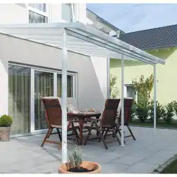 Netto Marken-Discount Gutta 4293103 Terrassenüberdachung weiß, 306 x 306 cm Angebot