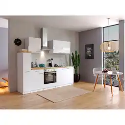 Netto Marken-Discount Respekta Küchenzeile KB240WW 240 cm Weiß Angebot