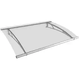 Netto Marken-Discount Gutta Typ XL Pultvordach Edelstahl, 205 x 142 cm, klar Angebot